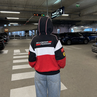 ROSSO CORSA ZIP UP HOODIE