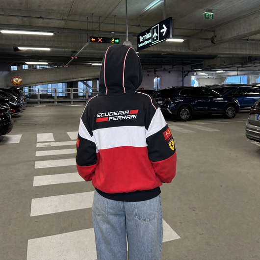 ROSSO CORSA ZIP UP HOODIE